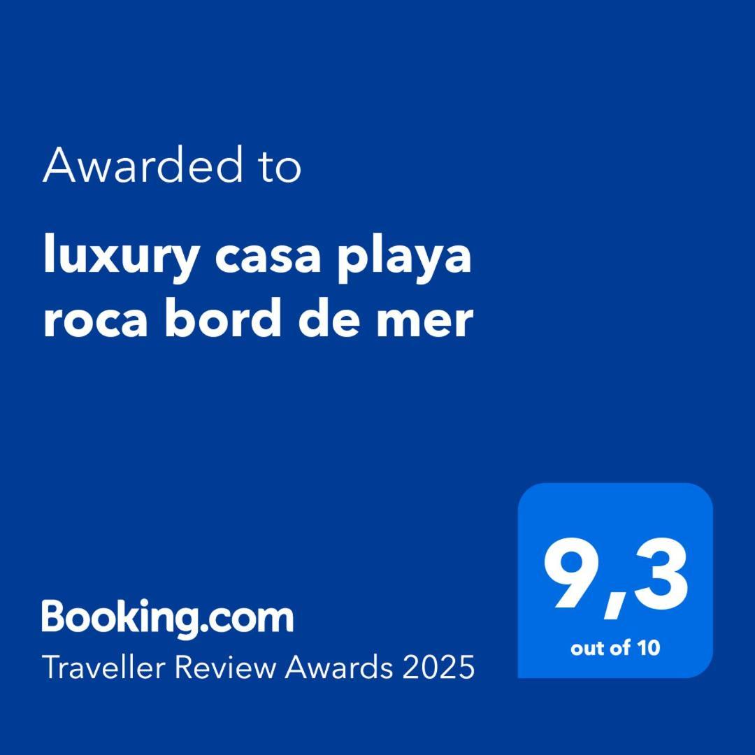 קוסטה טגוויסה Luxury Casa Playa Roca Bord De Mer מראה חיצוני תמונה